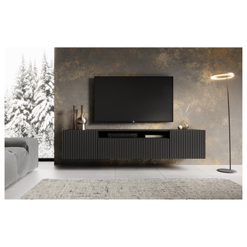 Závesný TV stolík NONIE čierna 1