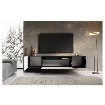 Závesný TV stolík NONIE čierna 2