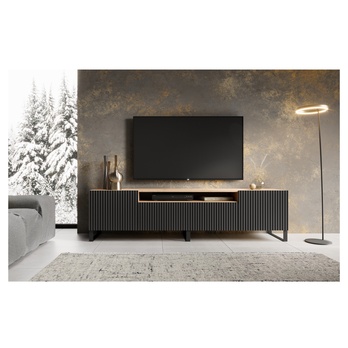 TV stolík NONIE dub artisan/čierna 1