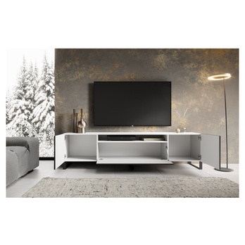 TV stolík NONIE biela/čierna 3