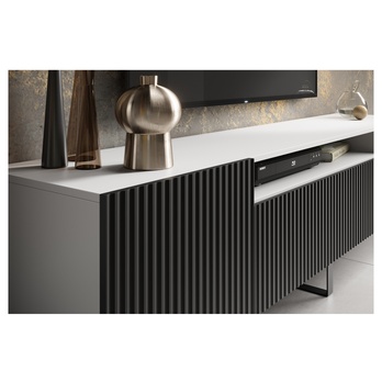 TV stolík NONIE biela/čierna 4