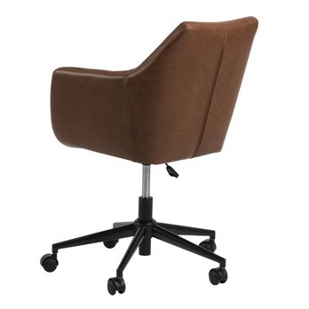 Kancelárska stolička NORA PU hnedá/čierna 3