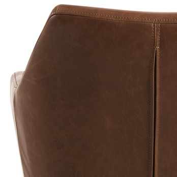 Kancelárska stolička NORA PU hnedá/čierna 4