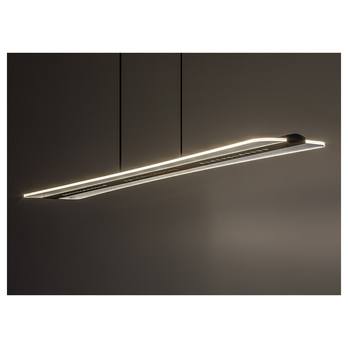 Závesné svietidlo NORAEL čierna/priehľadná 2