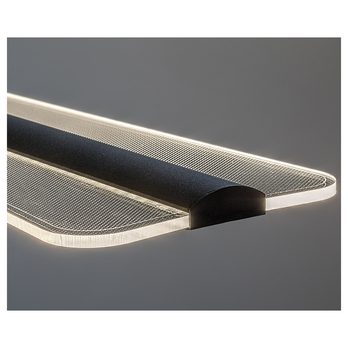 Závesné svietidlo NORAEL čierna/priehľadná 5