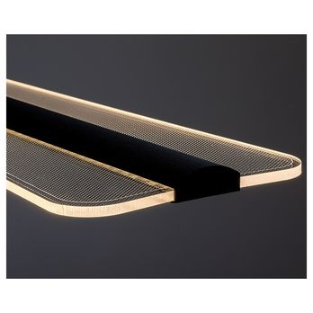 Závesné svietidlo NORAEL čierna/priehľadná 6