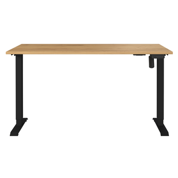 Písací stôl NORDA dub/čierna, šírka 140 cm 1