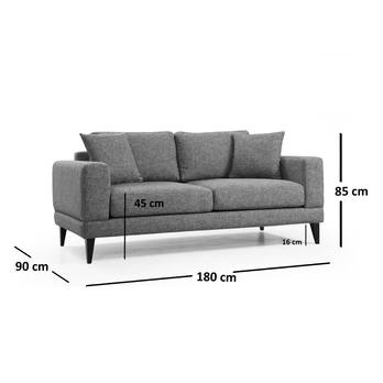 Sedacia súprava NORDIC II tmavosivá 7