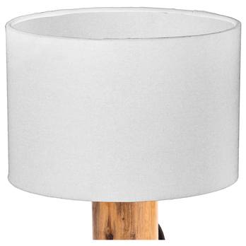 Stolná lampa NORIN biela/svetlé drevo 2