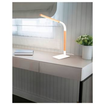 Stolná lampa NORRIS biela/prírodná 1