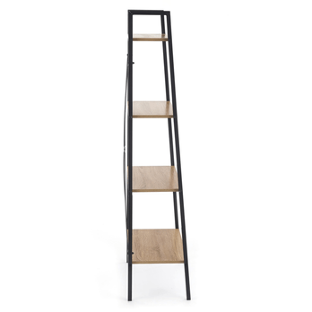 Regál NORVAK dub sonoma/čierna, šírka 60 cm 1