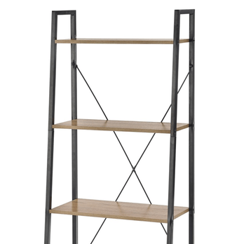 Regál NORVAK dub sonoma/čierna, šírka 60 cm 2