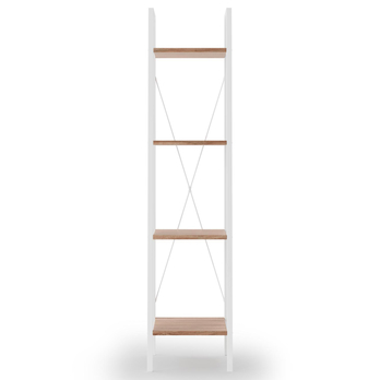 Regál NORVAK dub sonoma/biela, šírka 34 cm 1