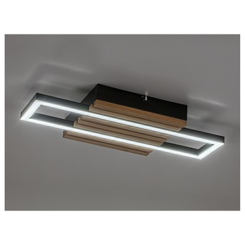 Stropné svietidlo NOXELLE 2 dub/čierna, šírka 43 cm 6