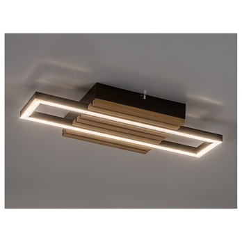 Stropné svietidlo NOXELLE 2 dub/čierna, šírka 43 cm 7