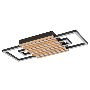 Stropné svietidlo NOXELLE 2 dub/čierna, šírka 60 cm 2