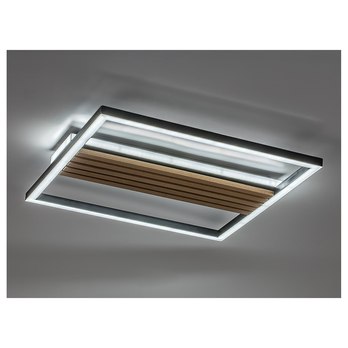 Stropné svietidlo NOXELLE 3 dub/čierna, šírka 42 cm 3