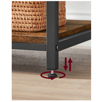 Kuchynský regál NUKO III hnedá/čierna 3