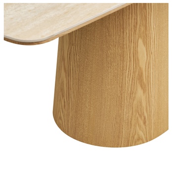 Jedálenský stôl NULA prírodná/travertín 4