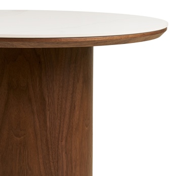 Konferenčný stolík NULA biela/tmavohnedá 4