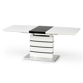 Jedálenský stôl NURD biela/čierna 2