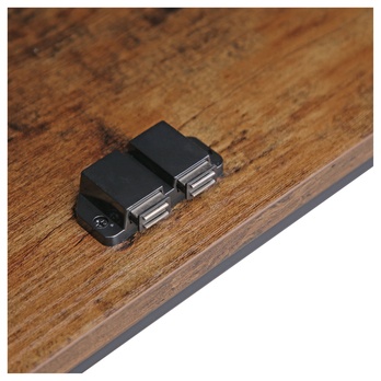 Komoda NURMES 3 rustikálna hnedá/čierna 3