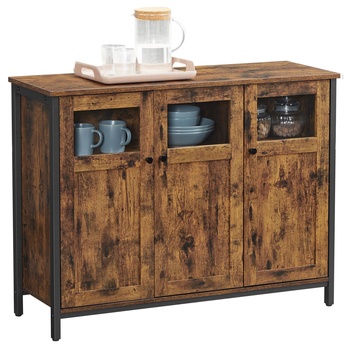 Komoda NURMES 99 hnedá/čierna 2