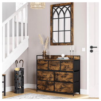 Komoda  NURMES V hnedá/čierna 1