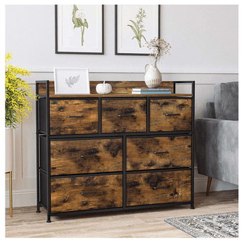 Komoda  NURMES V hnedá/čierna 2