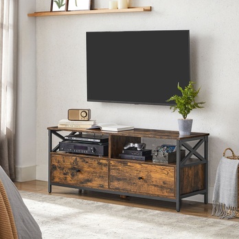TV stolík NURMES hnedá/čierna 1