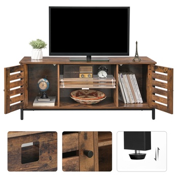 TV komoda NURMES hnedá/čierna 2