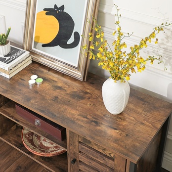 TV komoda NURMES hnedá/čierna 4