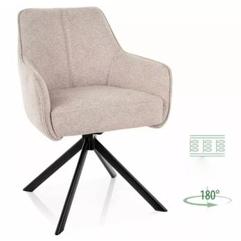 Jedálenská stolička NUTTA svetlobéžová/čierna 1