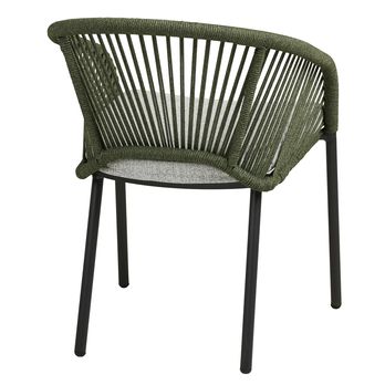 Jedálenská stolička NUVILLO sivá/zelená 5