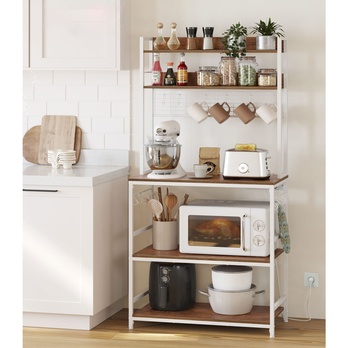 Regál NYKO 6 dub/biela 2