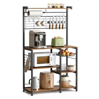 Regál NYKO 7 hnedá/čierna 1