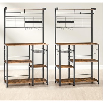 Regál NYKO 7 hnedá/čierna 5