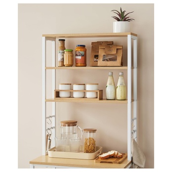 Regál NYKO 8 dub/biela 2