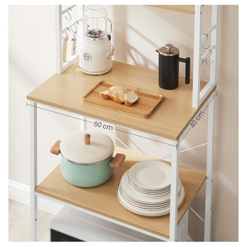 Regál NYKO 8 dub/biela 3