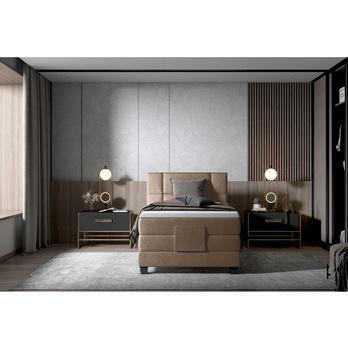 Polohovacia posteľ boxspring NYSA 2 taupe, 120x200 cm 2