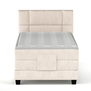 Polohovacia posteľ boxspring NYSA 2 svetlobéžová, 100x200 cm 3