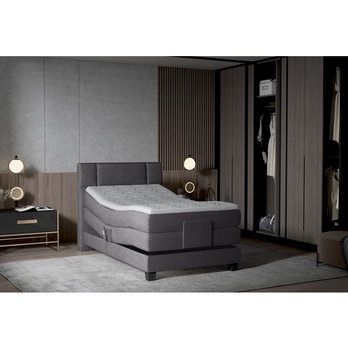 Polohovacia posteľ boxspring NYSA 2 antracitová, 100x200 cm 1