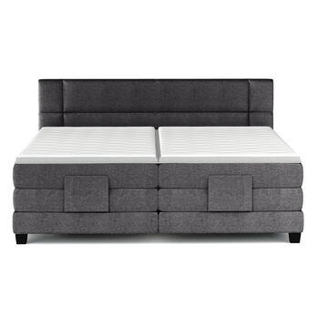 Polohovacia posteľ boxspring NYSA antracitová, 180x200 cm 3