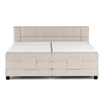 Polohovacia posteľ boxspring NYSA sivobéžová, 160x200 cm 3