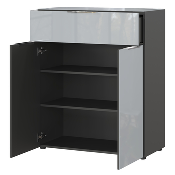 Komoda OAKLAND 3696 grafitová/striebornosivá 2