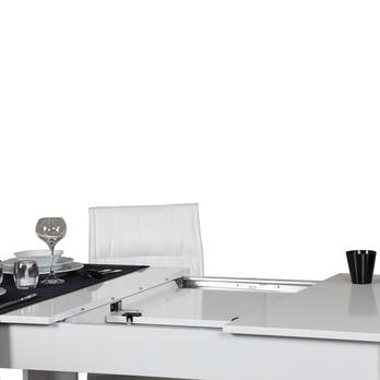 Jedálenský stôl OBLO biela 2