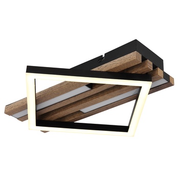 Stropné svietidlo OBRIEN hnedá/čierna/biela 2