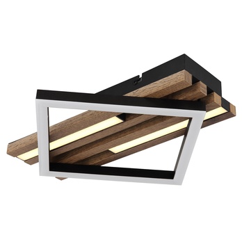 Stropné svietidlo OBRIEN hnedá/čierna/biela 3