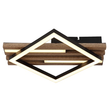 Stropné svietidlo OBRIEN hnedá/čierna/biela 5