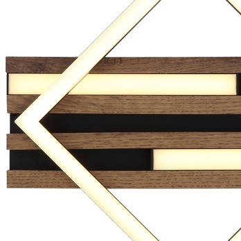 Stropné svietidlo OBRIEN hnedá/čierna/biela 7